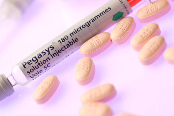 Figure 1: Pegylated-interferon (PEG-IFN) treatment is the standard therapy for chronic hepatitis C in Asian countries; it is sometimes performed as part of a combination therapy with ribavirin (RBV), but more research is needed to understand how Treg function is affected in patients.