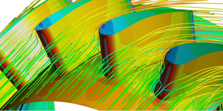 Figure 1: Researchers at the Yokohama City University Graduate School of Medicine in Japan used computational fluid dynamics (shown) to analyze the flow distribution of anticancer agent into the branches of the external carotid artery during intra-arterial chemotherapy.