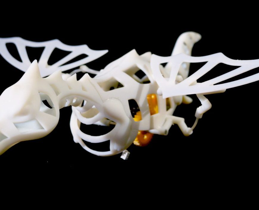 Figure 1. Despite being known for entertainment, Disney has also gained an edge in technological research via 3D printing and modeling. Shown here is one of the compliant mechanisms created in a study from Disney’s research division.